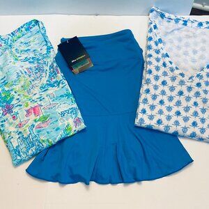 2 Lily Pulitzer  Print V-neck t-shirts & NWT Athletic Skort